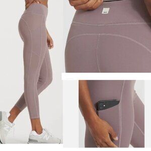 Vuori Stride High-Rise Pocket Leggings VW429 Back Zip Athletic Yoga Gym Medium